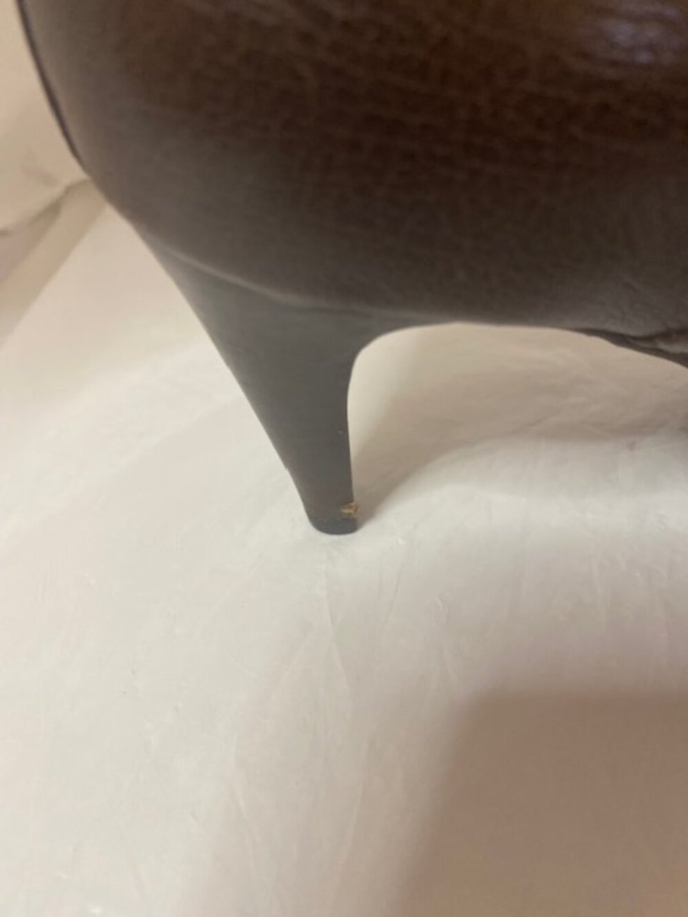 Talbots Leather Oxford Heels Dark Brown Size 8.5 M - Picture 8 of 9